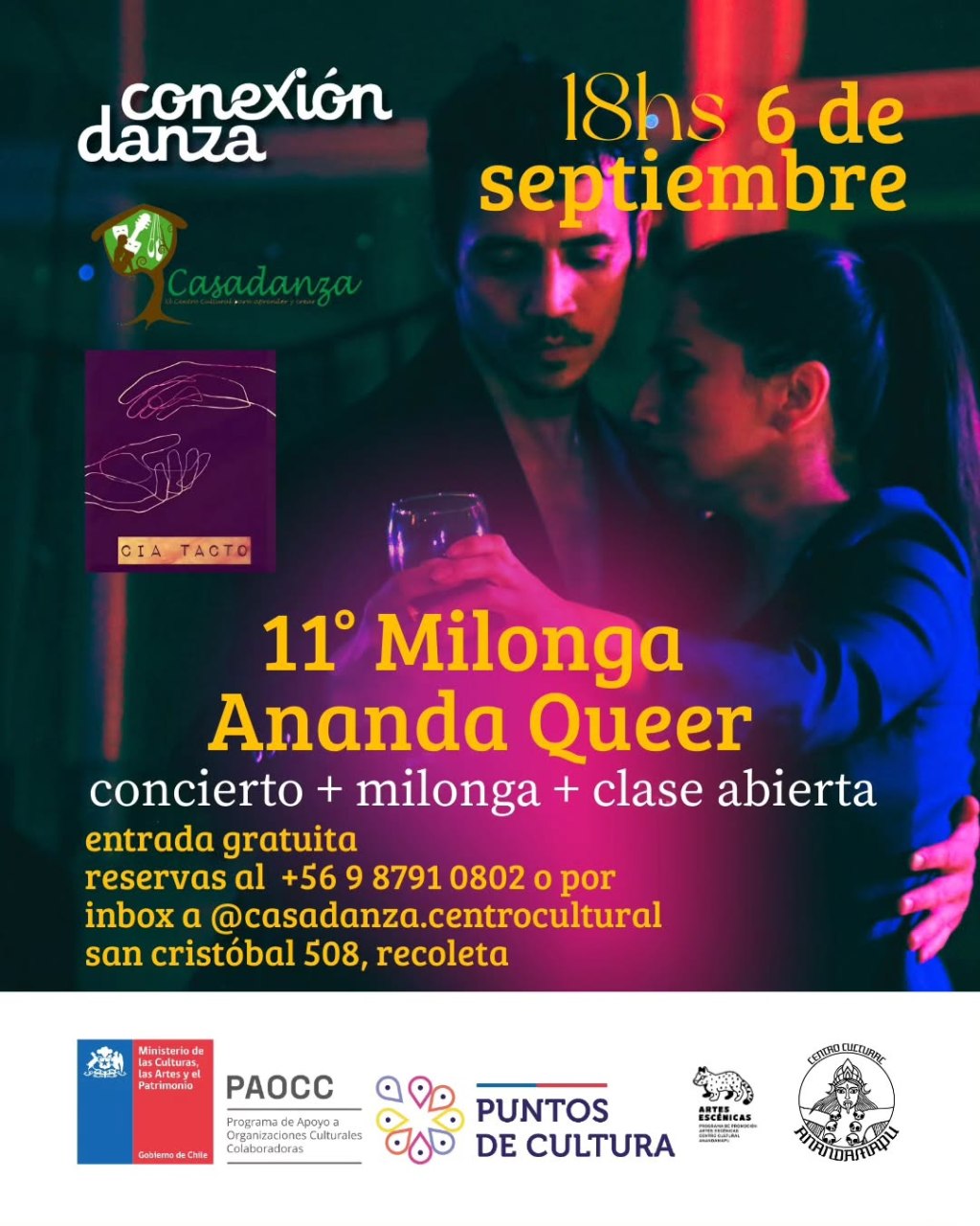 ✨ ¡Se viene la 11° Milonga Ananda&nbsp;Queer!